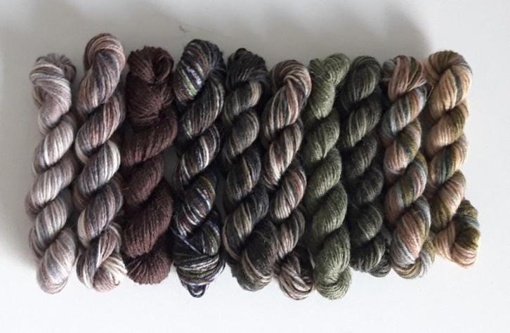 Restjes sokkenwol - 10 x 10 gram - Pakket 1, Hobby en Vrije tijd, Breien en Haken, Nieuw, Breien of Haken, Wol of Garen, Ophalen of Verzenden