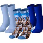 Sunglas cat - set van 3 paar sokken - 1 print, 2 paar effen, Ophalen of Verzenden, Nieuw, Overige kleuren, Sokken en Kniesokken