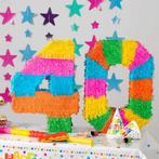 Pinata 40 compleet met stok en blindkapje, Hobby en Vrije tijd, Ophalen of Verzenden, Nieuw, Feestartikel, Verjaardag