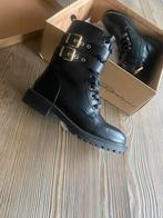 Lederen laarsje mt 37 met goudkleurige gesp, Ophalen, Zwart, Lage of Enkellaarzen, Nieuw