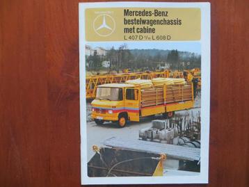 Mercedes-Benz bestelwagenchassis met cabine (april 1978) beschikbaar voor biedingen