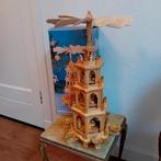 Houten vintage kerstpiramide 51 cm, Duits,originele doos, Diversen, Kerst, Ophalen of Verzenden, Gebruikt