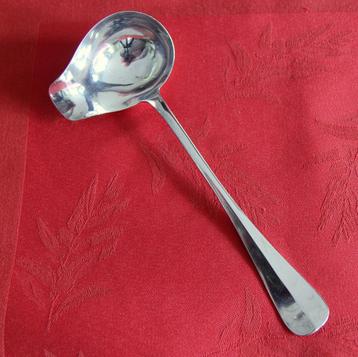 Fraaie Engelse sauslepel, 19,7cm, uitvoerig gestempeld beschikbaar voor biedingen