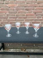 Vintage cocktail-/martiniglazen, mozaïek motief, setje 4 sts, Ophalen of Verzenden