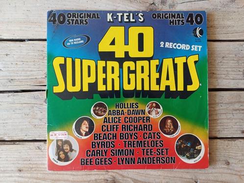 K-Tel's 40 Supergreats, Cd's en Dvd's, Vinyl | Verzamelalbums, Zo goed als nieuw, Pop, 12 inch, Ophalen of Verzenden