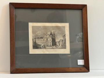 Nr 17 : Ingelijste prent van de Sint-Nicolaaskerk in Praag, beschikbaar voor biedingen