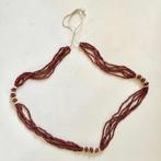 Kralenketting, Sieraden, Tassen en Uiterlijk, Kettingen, Ophalen of Verzenden, Zo goed als nieuw, Zwart, Kunststof