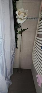 Super hoge Slanke glazen vaas me grote zijden bloem, Ophalen, Overige kleuren, Minder dan 50 cm, Glas