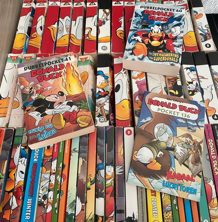Set van 64 Donald Duck pockets en dubbelpockets; GOEDKOOP!, Boeken, Stripboeken, Gelezen, Meerdere stripboeken, Ophalen of Verzenden