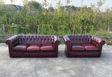 Orginele Engelse Chesterfield Set 3 + 2 zits!! beschikbaar voor biedingen