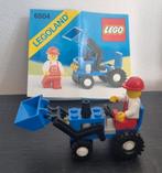 Lego 6504 Tractor met laadschop 1988 vintage, Complete set, Ophalen of Verzenden, Lego, Zo goed als nieuw