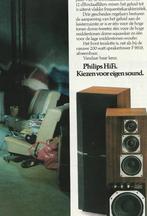 retro reclame 1981 Philips hifi speakertower F9819, Ophalen of Verzenden, Overige typen