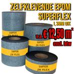EPDM 1,3mm dik | Zelfklevend 50cm Breed € 7,50m excl., Ophalen, Overige materialen, Zwart, Nieuw