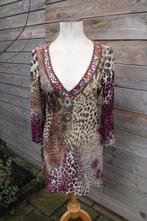 Tuniek paars/ bruin Santoori mt M Vaste prijs AANBIEDING, Maat 38/40 (M), Paars, Santoori, Ophalen of Verzenden