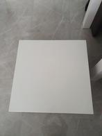 Gebruikte salon tafel wit hoogglans met ladeblok, 50 tot 100 cm, Minder dan 50 cm, Gebruikt, Ophalen