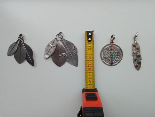 Nieuwe handgemaakte peruaanse zilveren hangers 950, Sieraden, Tassen en Uiterlijk, Kettinghangers, Nieuw, Zilver, Zilver, Bloem of Plant