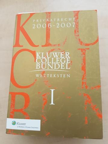 Kluwer College Bundel Wetteksten Deel I en II beschikbaar voor biedingen