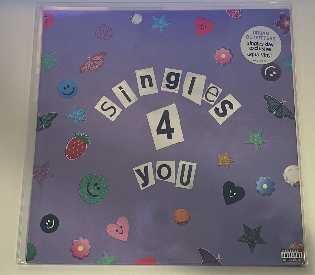 Vinyl Urban Outfitters Olivia Rodrigo Singles4You AQUA BLUE, Ophalen of Verzenden, Zo goed als nieuw, 12 inch