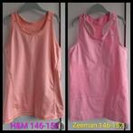 2 Sport hemdjes mt 146-152 meisje zgan (set 2 stuks), Meisje, H&M, Sport- of Zwemkleding, Ophalen of Verzenden