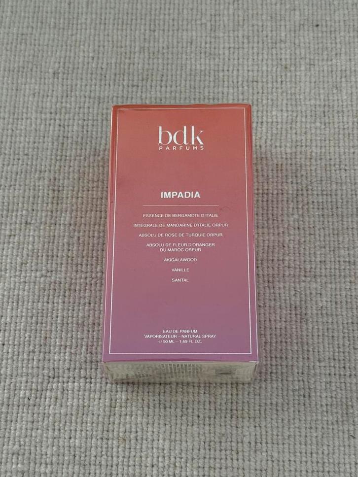 BDK Impadia Eau de Parfum 50ml new nieuw, Sieraden, Tassen en Uiterlijk, Uiterlijk | Parfum, Nieuw, Verzenden