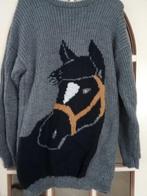 Paarden trui, Ophalen of Verzenden, Nieuw, Maat 38/40 (M), Grijs