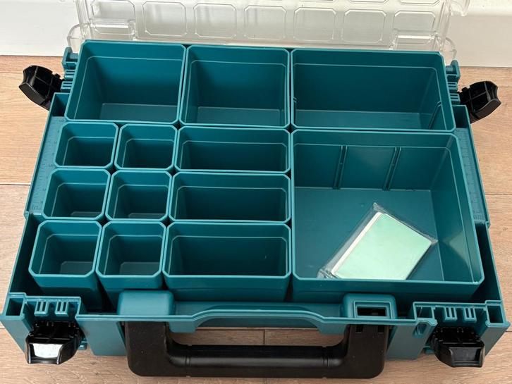 Makita 191X80-2 Mbox systainer organizer met 13 inzetbakjes, Doe-het-zelf en Verbouw, Gereedschapskisten, Nieuw, Ophalen of Verzenden