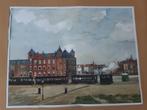 Aquarel, Van Wim Van Beekum, Scheveningen Duinstraat, Antiek en Kunst, Ophalen
