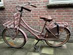 Nogan Vintage Transportfiets 24 inch - Mat Roze, Fietsen en Brommers, Fietsen | Meisjes, Ophalen, Gebruikt, 24 inch, Handrem