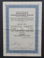 Nederlandsche Instrumentenfabriek Waldorp - 1943, Verzenden, 1920 tot 1950, Aandeel