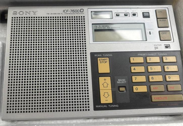 Sony ICF 7600D Communicatie Ontvanger Mooi, Telecommunicatie, Zenders en Ontvangers, Gebruikt, Ontvanger, Ophalen of Verzenden