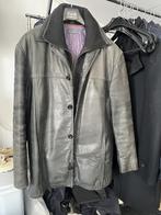 Leren heren jas, Maat 52/54 (L), Ophalen of Verzenden, Gedragen, Zwart