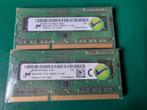 8GB (2x4GB) DDR3 PC3L-12800 1Rx8 1600Mhz Micron, Computers en Software, RAM geheugen, 1600mhz, Ophalen of Verzenden, Laptop, Zo goed als nieuw