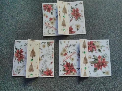 Handgemaakte Kerstkaarten Set, Hobby en Vrije tijd, Kaarten | Zelfgemaakt, Nieuw, Kerst, Ophalen of Verzenden