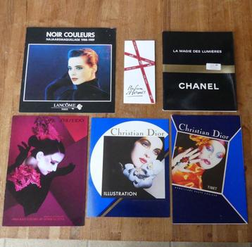 Cosmetica folders make-up Dior Chanel Shiseido Lancome Hermè beschikbaar voor biedingen