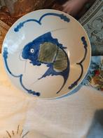 Antiek Chinees Koi Vis Bord - 22cm, Antiek en Kunst, Ophalen of Verzenden