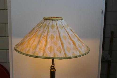Vintage brocante grote mooie tafellamp met 2 lichtpunten., Antiek en Kunst, Curiosa en Brocante, Ophalen of Verzenden