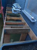 Mobiele moestuinbak steigerhout, Tuin en Terras, Ophalen, Gebruikt, 100 cm of meer, Tuin