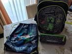 Minecraft school rugzak, gymtas en pennenmapje, Sieraden, Tassen en Uiterlijk, Ophalen of Verzenden, Gebruikt, Rugtas