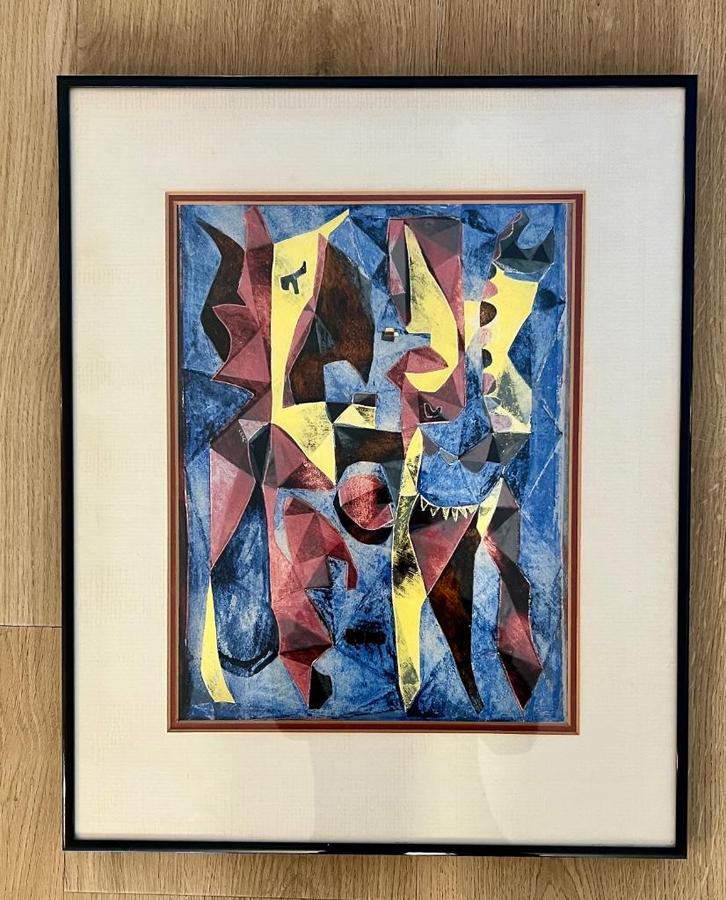 Joop Vreugdenhil - Aquarel 48 x 39cm, Antiek en Kunst, Kunst | Schilderijen | Klassiek, Ophalen of Verzenden