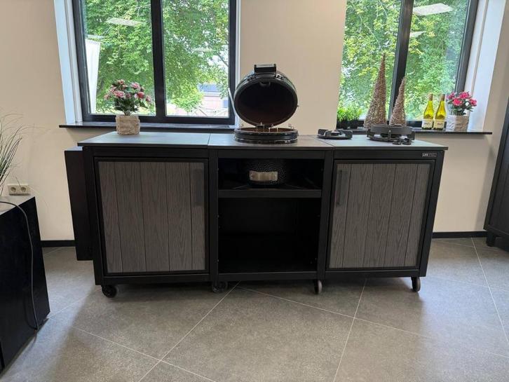 Buitenkeuken 2,00 met mini kamado en gaspitten, Tuin en Terras, Buitenkeukens, Nieuw, Ophalen