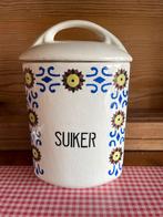 Vintage retro brocante suikerpot voorraad pot, Ophalen of Verzenden