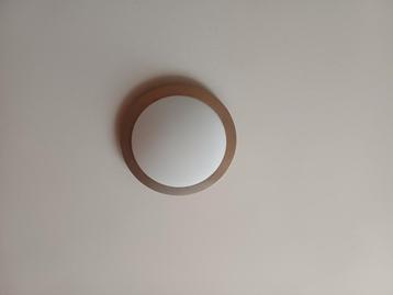 Drie plafondlampen wit met rvs rand beschikbaar voor biedingen