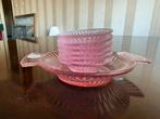 Vintage Roze Schaaltjes Set, Antiek en Kunst, Ophalen