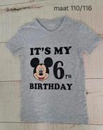 6e verjaardag shirt Mickey Mouse maat 110/116, Kinderen en Baby's, Kinderkleding | Maat 116, Zeeman, Jongen of Meisje, Ophalen of Verzenden