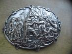 zilveren grote oud Hollandse broche [1088], Sieraden, Tassen en Uiterlijk, Broches, 4 tot 7 cm, Zo goed als nieuw, Zilver, Zilver