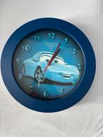 Blauwe Disney Cars Klok, Ophalen of Verzenden, Zo goed als nieuw, Analoog, Wandklok