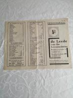 Oude Reclamefolder 1939, prijscourant, Ophalen of Verzenden, Gebruikt, Reclamebord