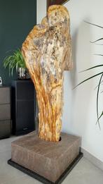 Kunstwerk "Moeder en kind", In versteend hout., Antiek en Kunst, Ophalen