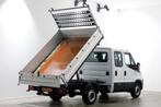 Iveco Daily 35S14 316pk E6 L2H1 D.C. 3-Zijdige Kipper Airco/, Auto's, Gebruikt, Euro 6, Iveco, 7 stoelen