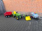 John Deere traptractor met aanhangers, Ophalen, Gebruikt, Trapvoertuig